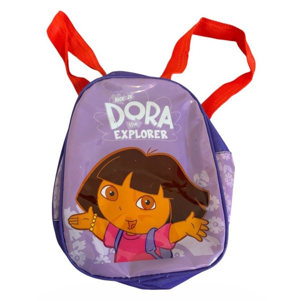 Vintage 2000s Nick Jr Dora The Explorer Mini Backpack Toddler Kids 8"Rare Purpl